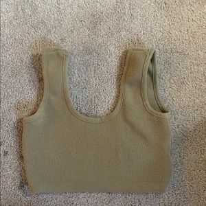 Tan crop top